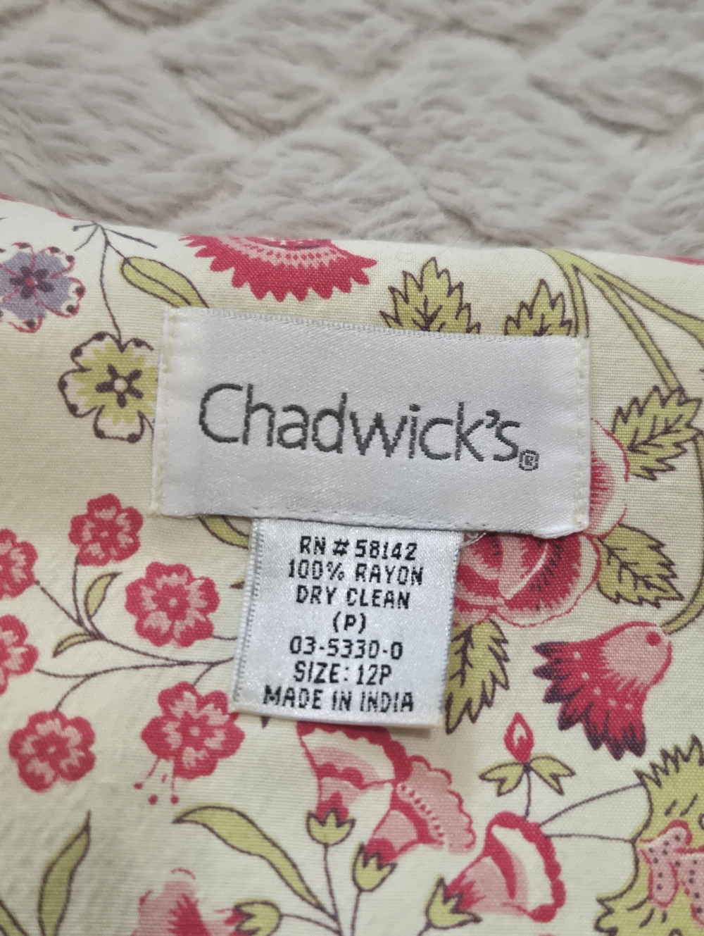 Chadwicks Cream Floral 90s Sleeveless Button-Front Cottagecore Maxi Dress, 12P - Picture 2 of 7